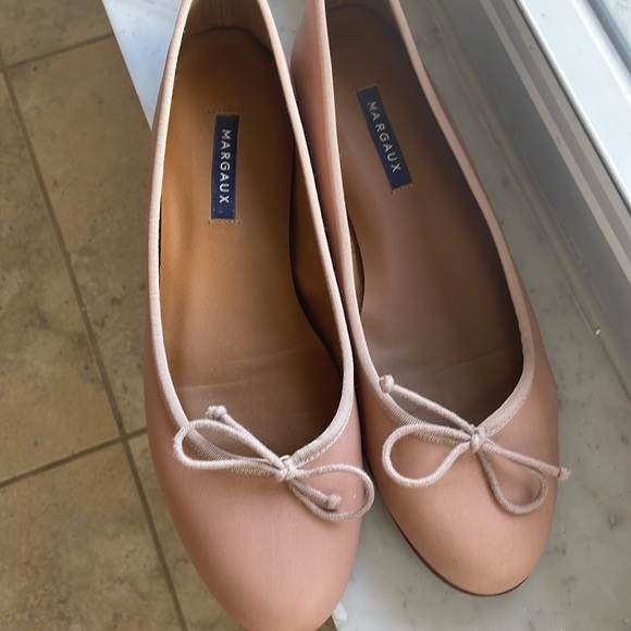 Ballet leather flats MARGAUX - Picture 1 of 17